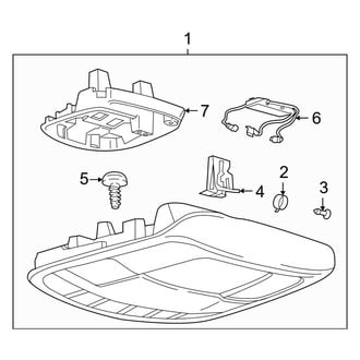 Ford OE - Overhead Console (King Ranch / Lariat / Limited / Platinum / Police Responder / SSV / Tremor / XL / XLT)