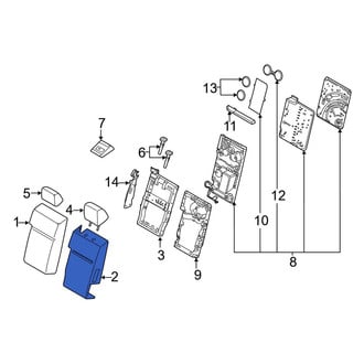 Ford OE - Front Center Seat Back Cushion