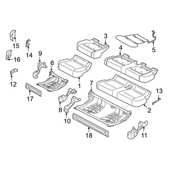 Ford OE - Seats & Tracks - Rear Seat Components (With Armrests, Seat Cushion)