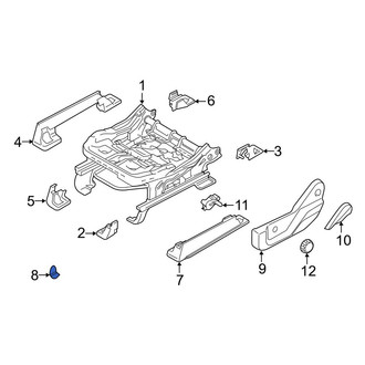 Ford OE - Front Left Outer Seat Track Cover Cap
