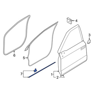 Ford OE - Rear Left Forward Door Shell Seal