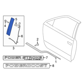 Ford OE - Front Right Door Applique