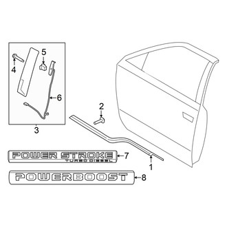 Ford OE - Front Door - Exterior Trim