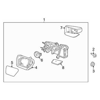 Ford OE - Front Door - Outside Mirrors (Manual Fold Back)