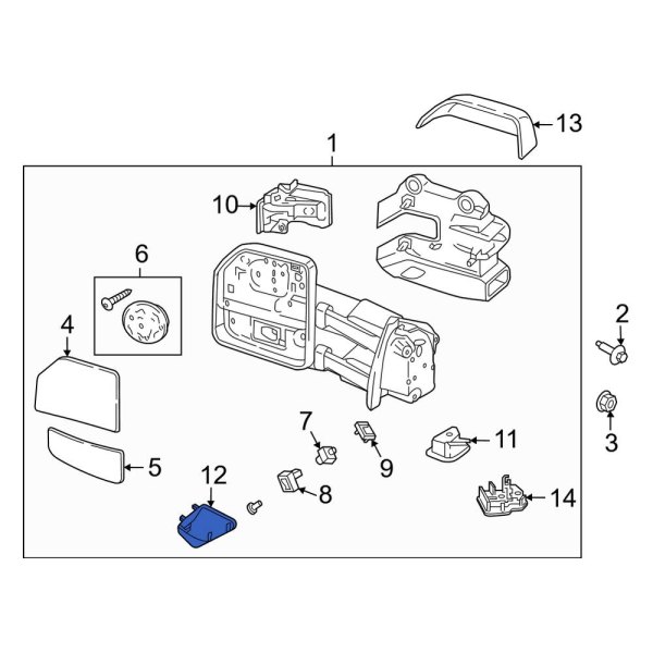 Door Mirror Cap