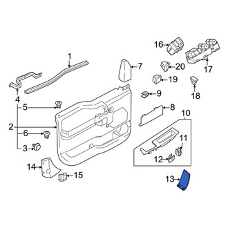 Ford OE - Front Left Door Trim Molding
