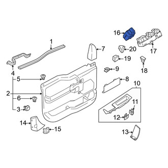 Ford OE - Front Right Door Window Switch