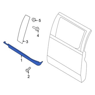 Ford OE - Rear Right Door Belt Molding