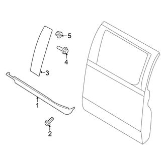 Ford OE - Rear Door - Exterior Trim (SuperCab)