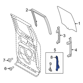 Ford OE - Rear Right Window Regulator