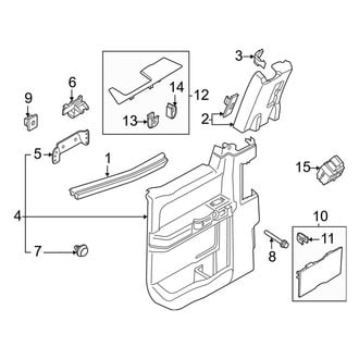 Ford OE - Rear Door - Interior Trim (Power Window), (SuperCab)