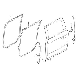 Ford OE - Rear Door - Door & Components