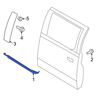 Ford OE - Rear Left Door Belt Molding