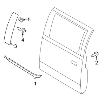 Ford OE - Rear Door - Exterior Trim