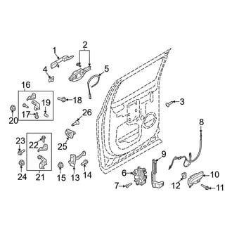 Ford OE - Rear Door - Lock & Hardware