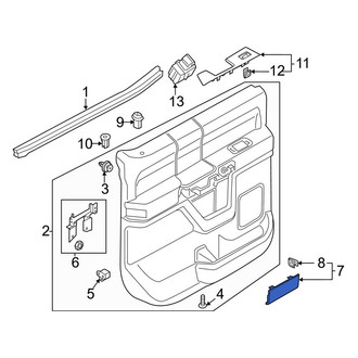 Ford OE - Rear Right Interior Door Handle Trim