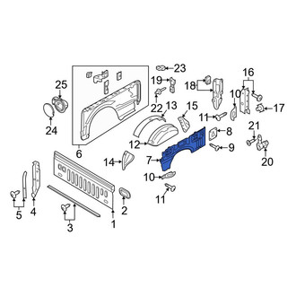 Ford OE - Rear Left Inner Truck Bed Panel