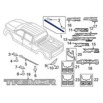 Ford OE - Rear Left Truck Bed Side Rail