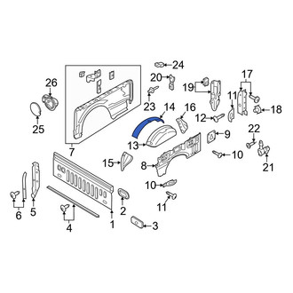 Ford OE - Rear Left Outer Wheel Housing Side Panel
