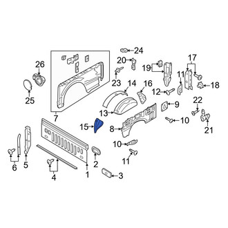 Ford OE - Front Right Wheel Housing Bracket