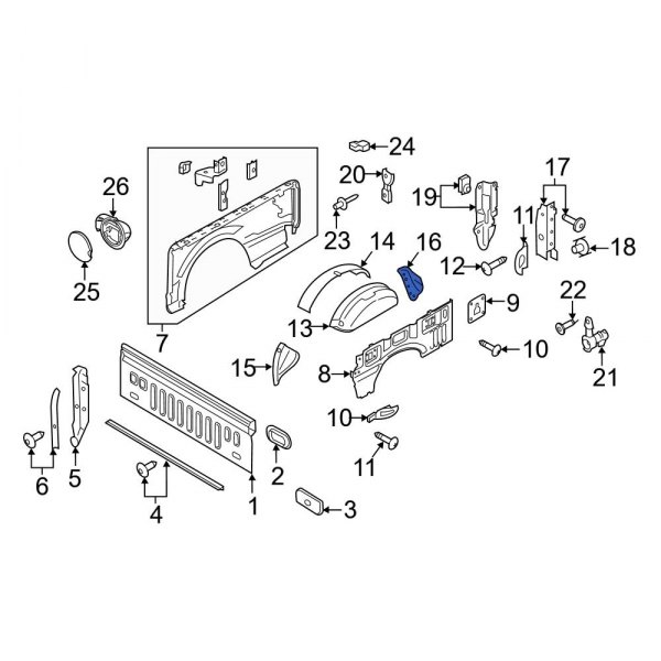 Wheel Housing Bracket