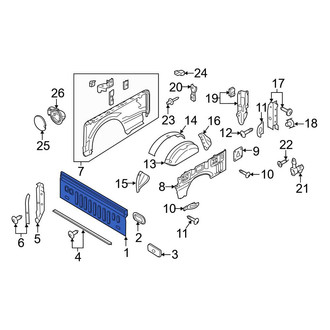 Ford OE - Rear Center Truck Bed Panel