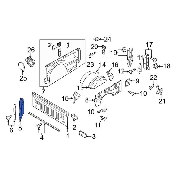 Truck Bed Panel Bracket