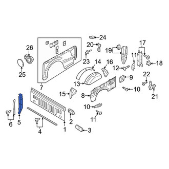 Ford OE - Front Left Truck Bed Panel Bracket