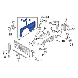 Ford OE - Rear Right Outer Truck Bed Panel