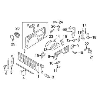 Ford OE - Pick Up Box - Front & Side Panels (6.5' Box)