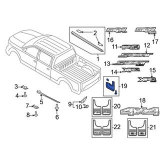Ford OE - Rear Mud Flap