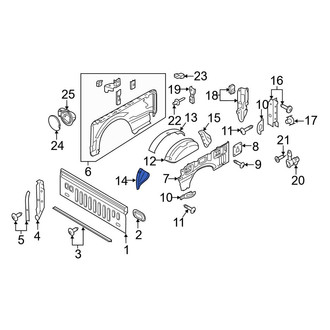 Ford OE - Front Right Wheel Housing Bracket