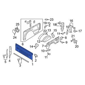 Ford OE - Rear Center Truck Bed Panel