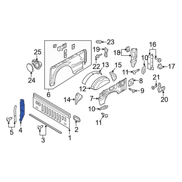 Truck Bed Panel Bracket