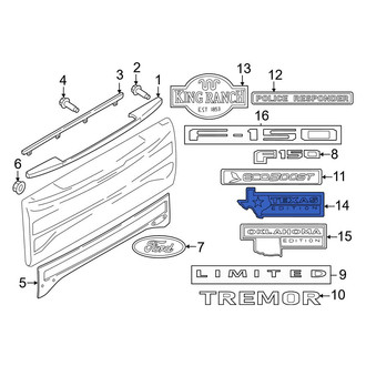 Ford OE - Rear Tailgate Emblem