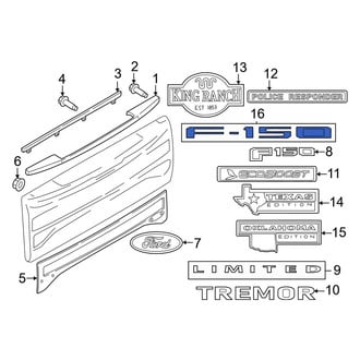 Ford OE - Rear Tailgate Emblem