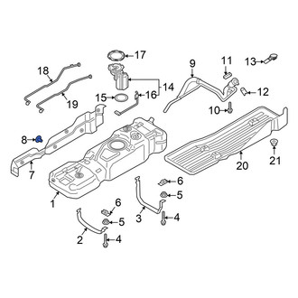 Ford OE - Fuel Tank Shield Clip