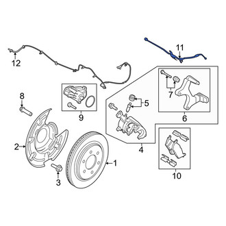 Ford OE - Rear Right Brake Hydraulic Hose