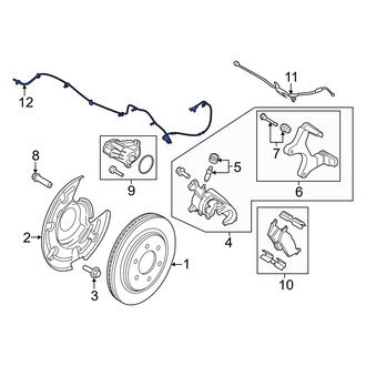 Ford OE - Rear ABS Wheel Speed Sensor
