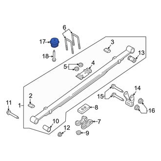 Ford OE - Rear Leaf Spring Bumper
