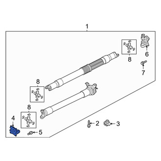 Ford OE - Rear Forward Drive Shaft Flange Yoke