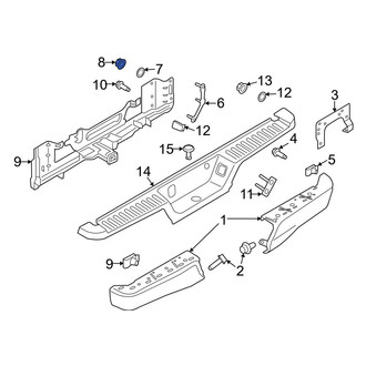 Ford OE - Bumper Face Bar Reinforcement Beam Nut