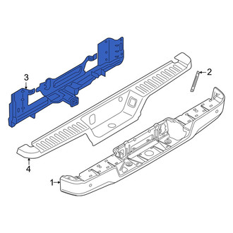 Ford OE - Rear Bumper Face Bar Reinforcement Beam