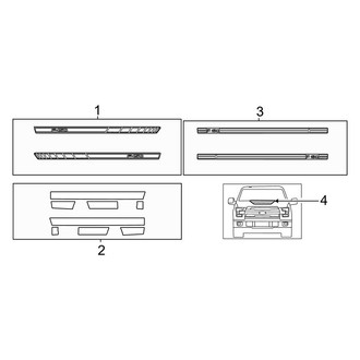 Ford OE - Stripe Tape & Decals (Accessory), (King Ranch / Lariat / Platinum / Police Responder / SSV / STX / Tremor / XL / XLT)