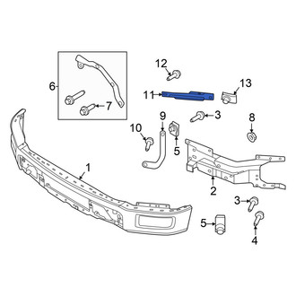 Ford OE - Front Left Upper Bumper Face Bar Bracket