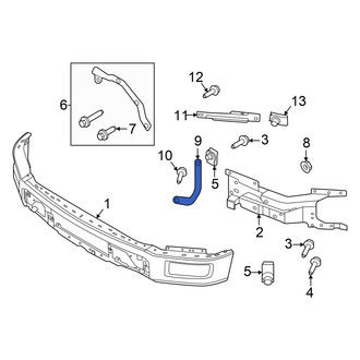 Ford OE - Front Left Lower Inner Bumper Face Bar Bracket
