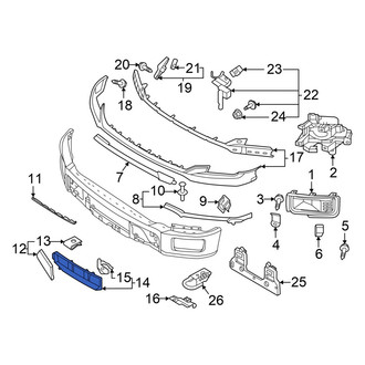 Ford OE - Front Lower Center Bumper Cover Spacer Panel