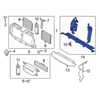 Ford OE - Front Right Radiator Support Air Deflector