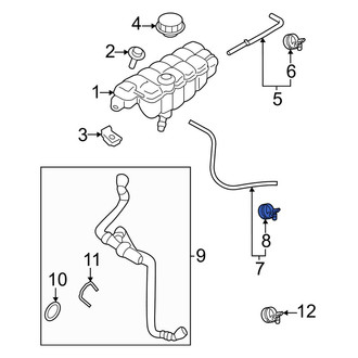 Ford OE - Exhaust Gas Recirculation (EGR) Tube Clamp