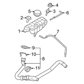 Ford OE - Cooling - Coolant Reservoir (Main), (5.2L)